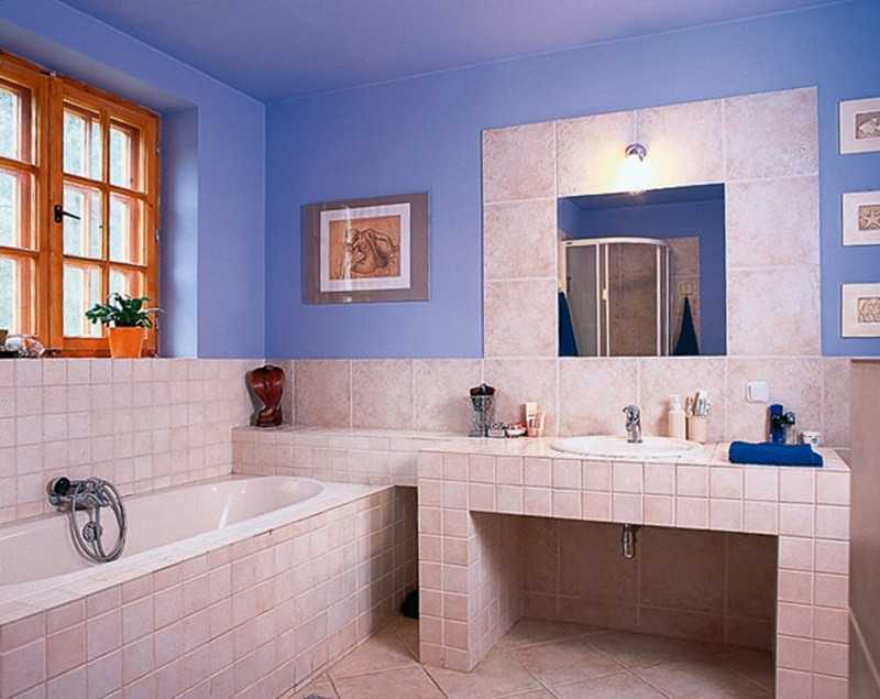 Чем отделать стены в ванной комнате - 92 фото примера