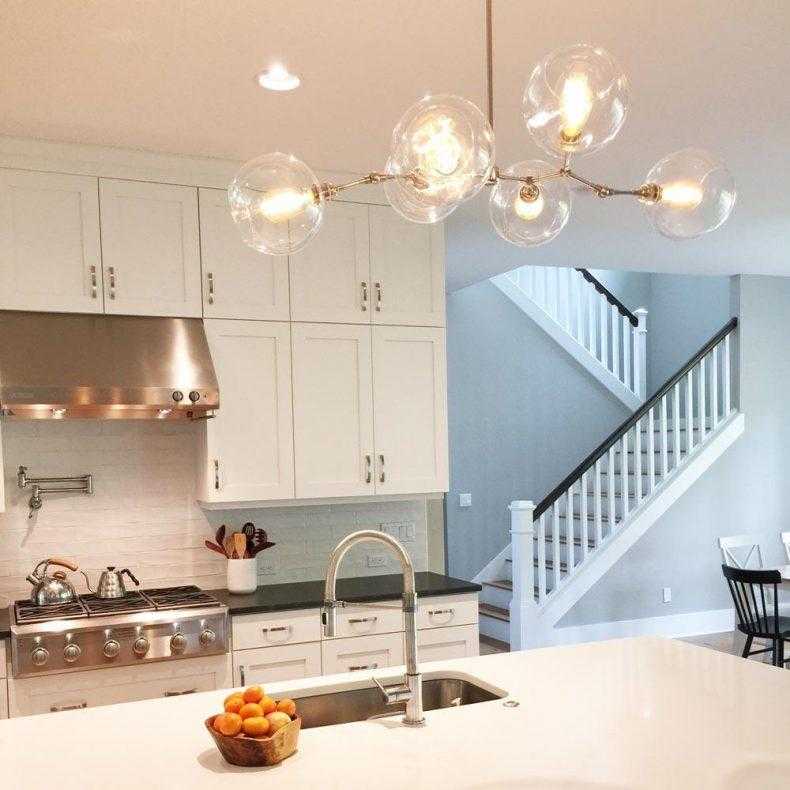 Освещение в кухне гостиной: разные варианты зонирования пространства светом | дизайн и фото