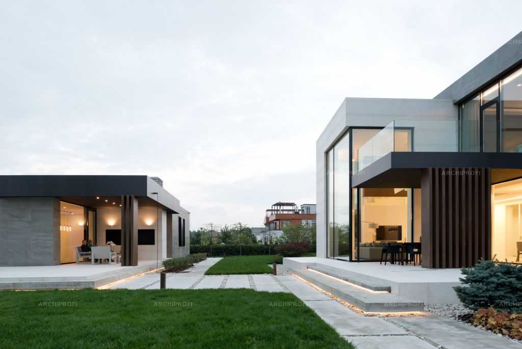 Интерьер загородного дома в современном стиле, готовые проекты современного дизайна, красивый интерьер