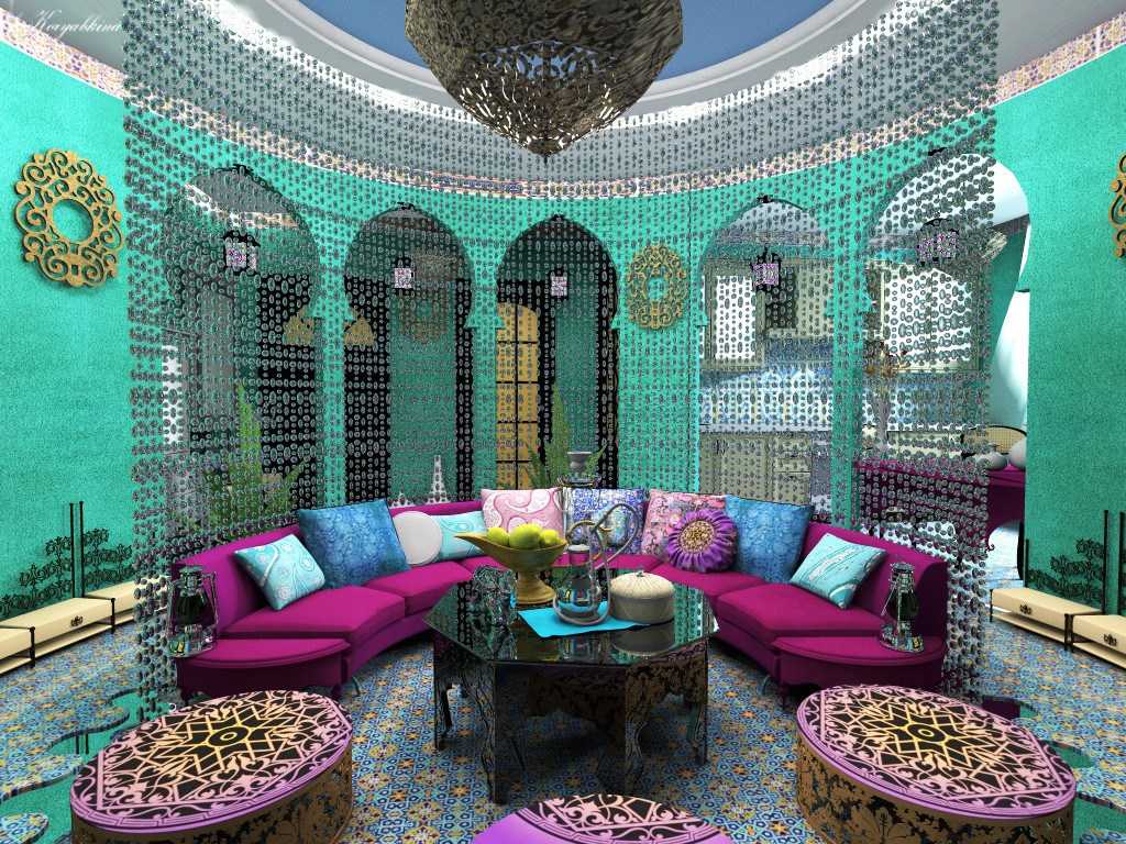 Сказочно красивая спальня в арабском стиле (много фото)