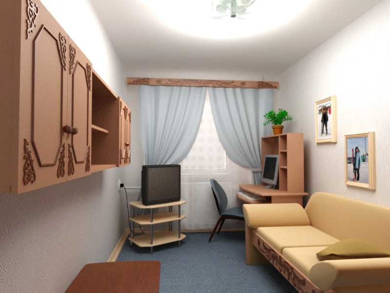 В которой можно расставить мебель. Расположение мебели в узкой комнате. Дизайн узкой комнаты. Интерьер комнаты 3х5. Расстановка мебели в прямоугольной комнате.