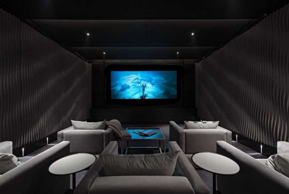Дизайн интерьера домашнего кинотеатра - 40+ фото
