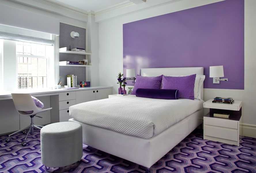 Дизайн спальни в сиреневых тонах - лучшие идеи оформления!