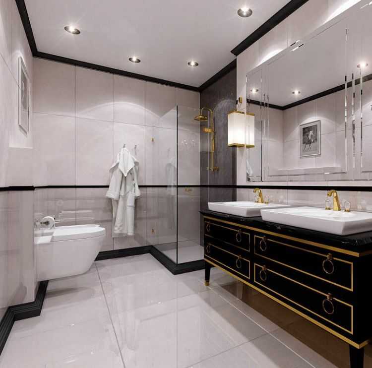 Плитка в ванной комнате фото в современном стиле с ванной