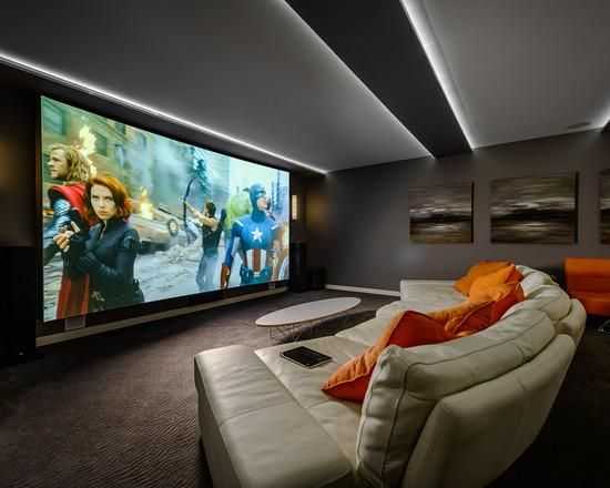Дизайн домашнего кинотеатра. особенности обустройства комнаты для просмотра фильмов