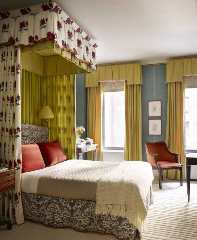 Дизайн штор для спальни: 150 фото новинок красивого оформления